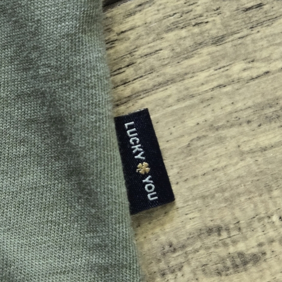 Lucky Brand Men's Medium Olive Green Henley Shirt - Picture 5 of 12